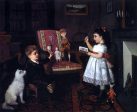 The Lesson by James Wells Champney - Hand-Painted Oil Painting on Canvas Online Hot Sale