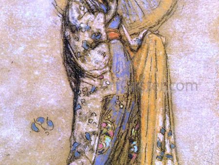 The Japanese Dress by James McNeill Whistler - Hand-Painted Oil Painting on Canvas Sale