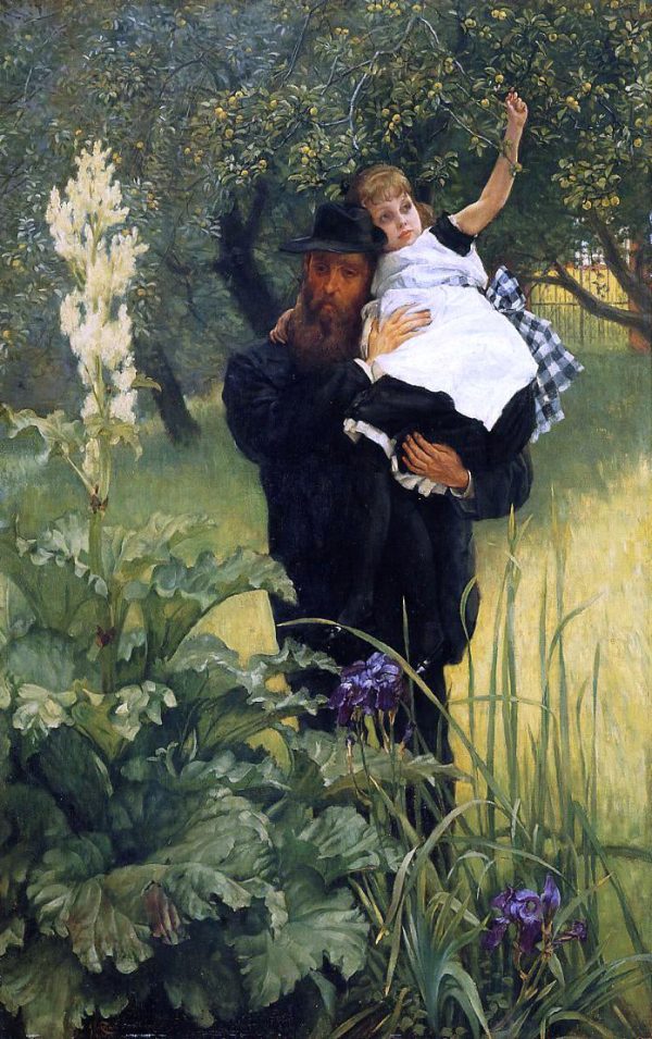 The Widower by James Tissot - Hand-Painted Oil Painting on Canvas Discount