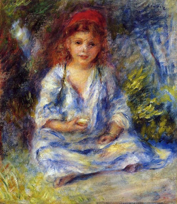 The Little Algerian Girl by Pierre Auguste Renoir - Hand-Painted Oil Painting on Canvas For Sale