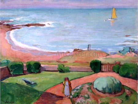 The Terrace at Prefailles by Henri Lebasque - Hand-Painted Oil Painting on Canvas Online Sale