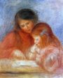 The Lesson by Pierre Auguste Renoir - Hand-Painted Oil Painting on Canvas Online