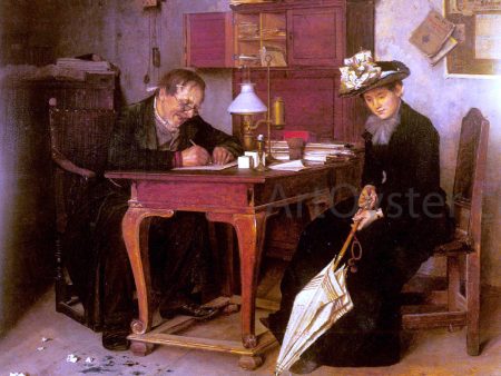 A Business Transaction by Isidor Kaufmann - Hand-Painted Oil Painting on Canvas Discount