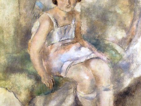 Young Marcelle by Jules Pascin - Hand-Painted Oil Painting on Canvas For Discount