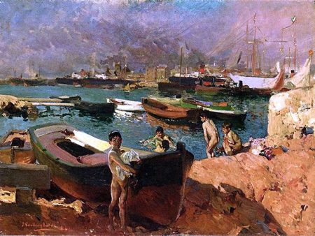 Valencia by Joaquin Sorolla Y Bastida - Hand-Painted Oil Painting on Canvas For Sale