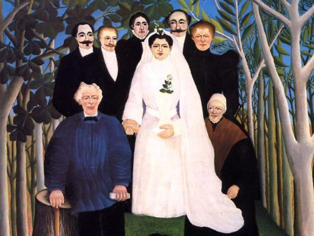 The Wedding by Henri Rousseau - Hand-Painted Oil Painting on Canvas For Cheap