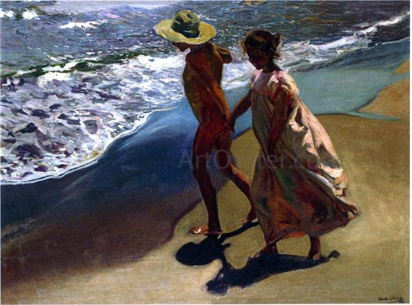 To the Water by Joaquin Sorolla Y Bastida - Hand-Painted Oil Painting on Canvas Supply