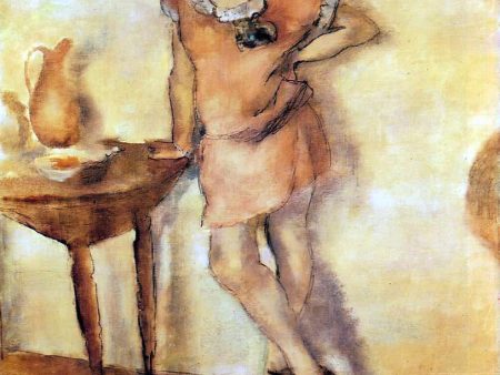 Young Girl in a Dress by Jules Pascin - Hand-Painted Oil Painting on Canvas For Sale