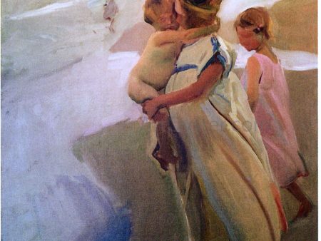 To the Water, Valencia by Joaquin Sorolla Y Bastida - Hand-Painted Oil Painting on Canvas For Sale