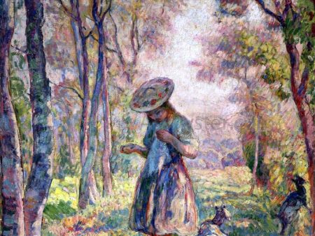 A Forest at Pierrefonds by Henri Lebasque - Hand-Painted Oil Painting on Canvas Hot on Sale