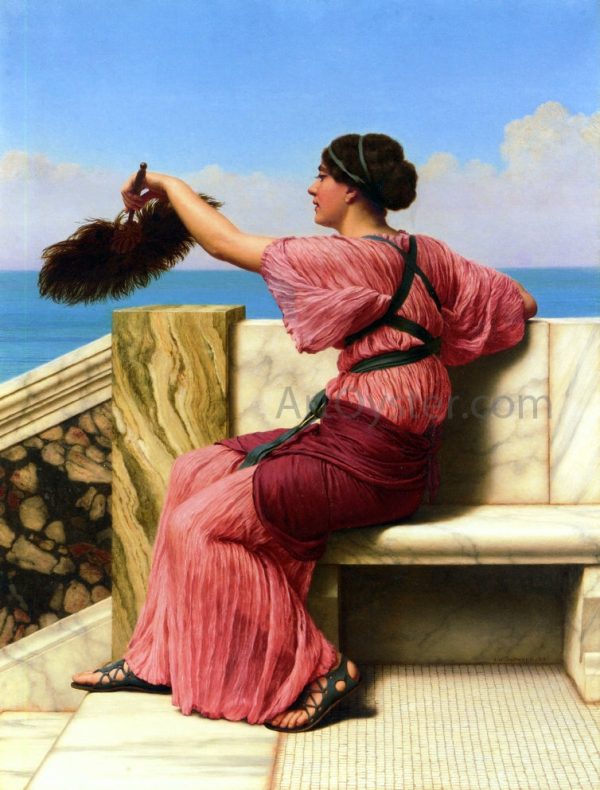 The Signal by John William Godward - Hand-Painted Oil Painting on Canvas Hot on Sale