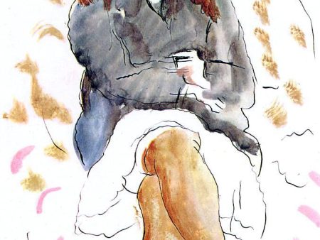 Young Woman Seated by Jules Pascin - Hand-Painted Oil Painting on Canvas Cheap