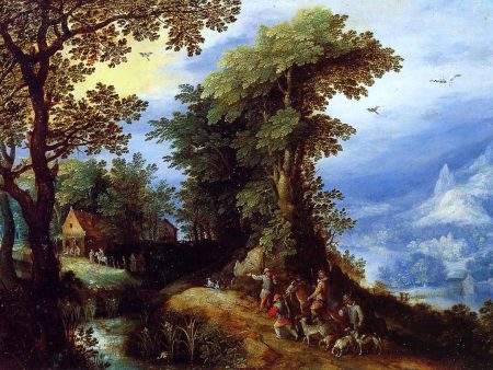 The Return from the Hunt by The Elder Jan Bruegel - Hand-Painted Oil Painting on Canvas Online Hot Sale