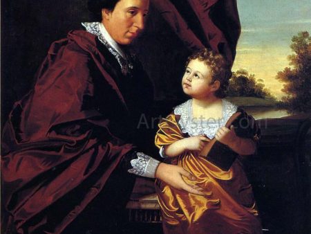 Thomas Middleton of Crowfield and His Daughter Mary by Henry Benbridge - Hand-Painted Oil Painting on Canvas Online now