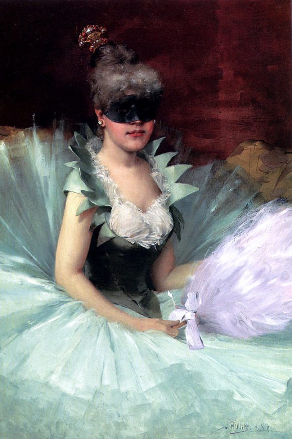 The Masked Beauty by John Harrison Witt - Hand-Painted Oil Painting on Canvas Online