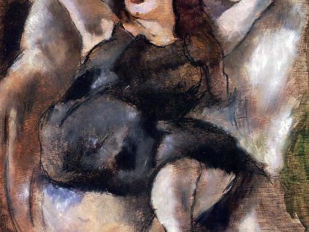 Woman on a Divan by Jules Pascin - Hand-Painted Oil Painting on Canvas Online Hot Sale