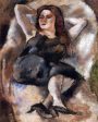 Woman on a Divan by Jules Pascin - Hand-Painted Oil Painting on Canvas Online Hot Sale