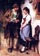 The Sweetheart by Hugo Kauffmann - Hand-Painted Oil Painting on Canvas Discount