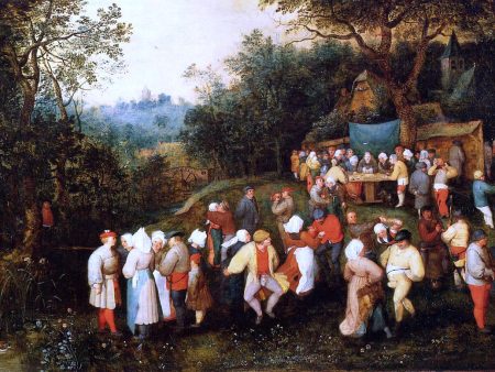 The Wedding Feast by The Elder Jan Bruegel - Hand-Painted Oil Painting on Canvas Discount