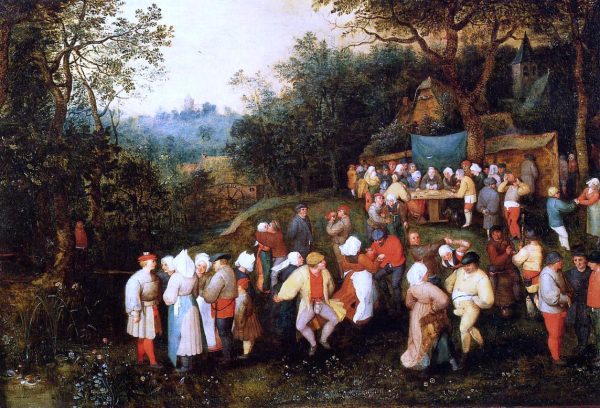 The Wedding Feast by The Elder Jan Bruegel - Hand-Painted Oil Painting on Canvas Discount