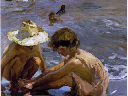 Wounded Foot by Joaquin Sorolla Y Bastida - Hand-Painted Oil Painting on Canvas Sale