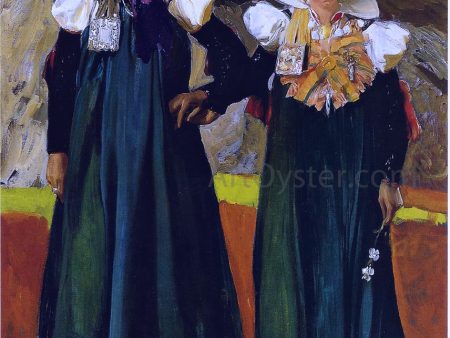 Types from the Anso Valley by Joaquin Sorolla Y Bastida - Hand-Painted Oil Painting on Canvas Hot on Sale