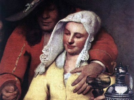 The Procuress (detail: 1) by Johannes Vermeer - Hand-Painted Oil Painting on Canvas Cheap