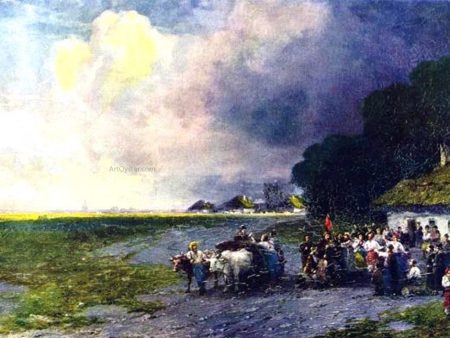 Wedding in the Ukraine by Ivan Constantinovich Aivazovsky - Hand-Painted Oil Painting on Canvas Supply