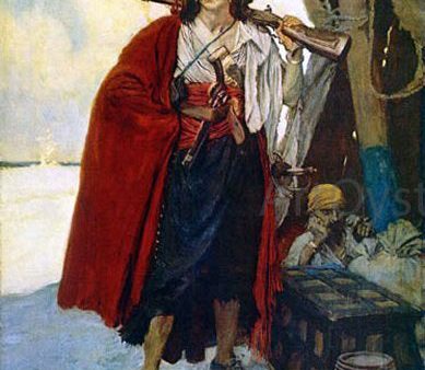 The Pirate was a Picturesque Fellow by Howard Pyle - Hand-Painted Oil Painting on Canvas on Sale