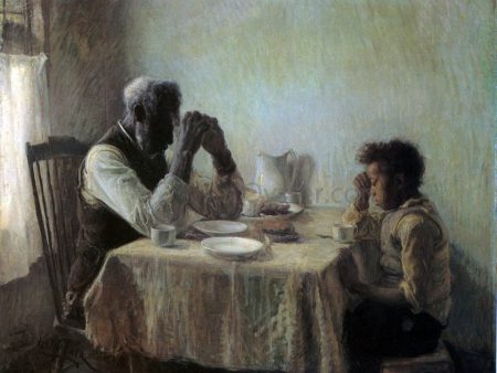 The Thankful Poor by Henry Ossawa Tanner - Hand-Painted Oil Painting on Canvas Fashion