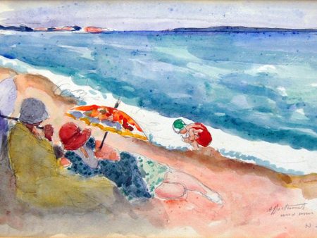 Young Women by the Sea by Henri Lebasque - Hand-Painted Oil Painting on Canvas Supply