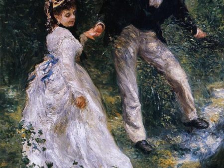 The Promenade by Pierre Auguste Renoir - Hand-Painted Oil Painting on Canvas Fashion