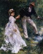 The Promenade by Pierre Auguste Renoir - Hand-Painted Oil Painting on Canvas Fashion