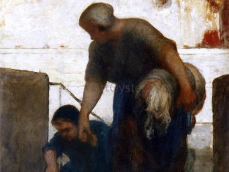 The Washerwoman by Honore Daumier - Hand-Painted Oil Painting on Canvas Supply