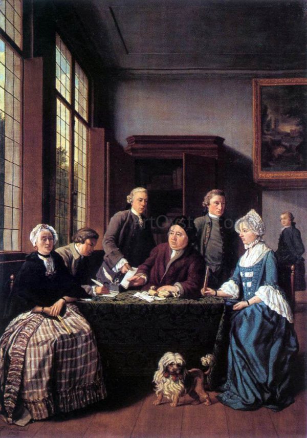 The Marriage Contract by II Jan Horemans - Hand-Painted Oil Painting on Canvas Cheap