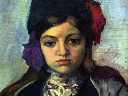 Young Child in a Turban by Henri Lebasque - Hand-Painted Oil Painting on Canvas Online now