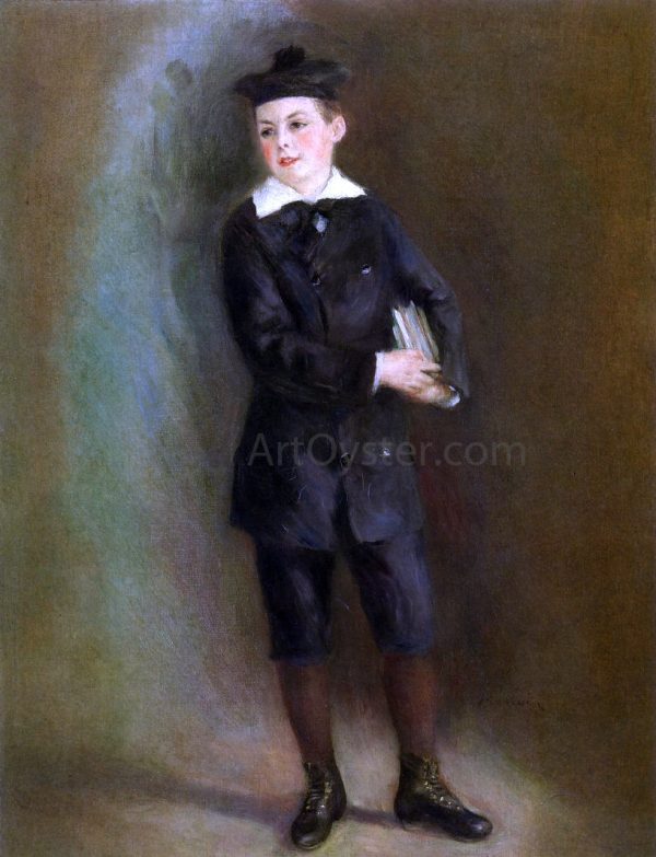 The Little School Boy by Pierre Auguste Renoir - Hand-Painted Oil Painting on Canvas Discount