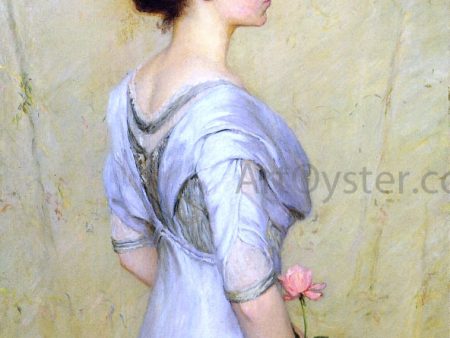 The Pink Rose by Lilla Cabot Perry - Hand-Painted Oil Painting on Canvas Hot on Sale