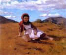 The Picnic Basket by John George Brown - Hand-Painted Oil Painting on Canvas Online Hot Sale