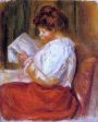 The Little Reader by Pierre Auguste Renoir - Hand-Painted Oil Painting on Canvas Discount