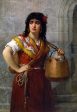 The Water Carrier by Jules Salles-Wagner - Hand-Painted Oil Painting on Canvas Fashion