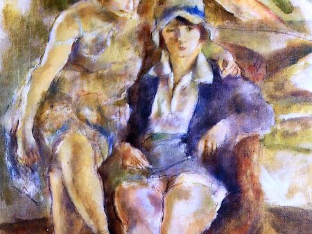 Zimette and Mirelle by Jules Pascin - Hand-Painted Oil Painting on Canvas Fashion