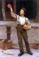 The Young Apple Salesman by John George Brown - Hand-Painted Oil Painting on Canvas Discount