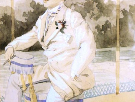 A Dandy by James Tissot - Hand-Painted Oil Painting on Canvas For Sale