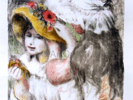 The Hatpin by Pierre Auguste Renoir - Hand-Painted Oil Painting on Canvas Online now