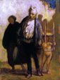 Wandering Saltimbanques by Honore Daumier - Hand-Painted Oil Painting on Canvas Hot on Sale