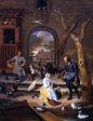 The Poultry Yard by Jan Steen - Hand-Painted Oil Painting on Canvas Online Hot Sale