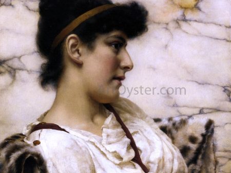 The Siesta by John William Godward - Hand-Painted Oil Painting on Canvas For Discount