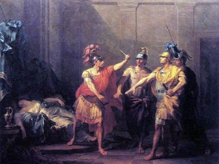 The Oath of Brutus by Jacques-Antoine Beaufort - Hand-Painted Oil Painting on Canvas Sale