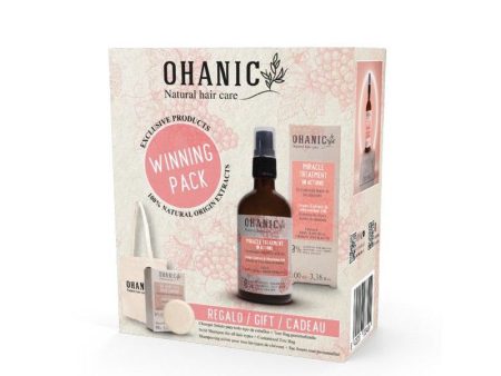 Rinkinys plaukams Ohanic Pack Miracle 10 Benefits & Solid Shampoo, rinkinį sudaro: kietasis šampūnas, 50 g, nenuplaunamas kondicionierius, 150ml ir medžiaginis maišelis, OHANKITOH03 Fashion